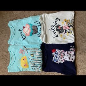 GUC 4 Girls Long Sleeve Gymboree Shirts size M 7-8